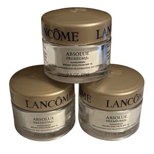 3 Lancôme Absolue Premium BX Replenishing Cream SPF 15 Sunscreen .5 OZ